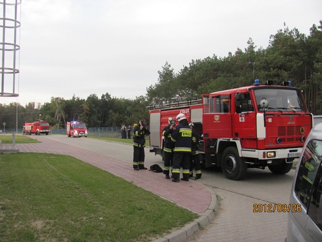 Zapalił się podajnik i odpady - zdjęcia