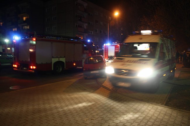 Paliło się w mieszkaniu na Górnej - zdjęcia