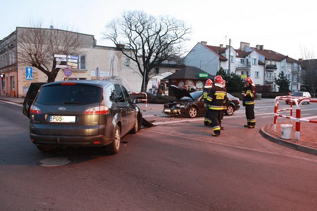 Karambol w centrum Gostynia - zdjęcia