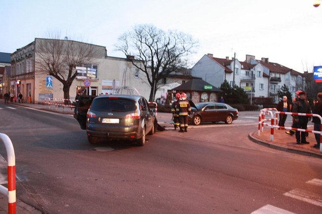 Karambol w centrum Gostynia - zdjęcia