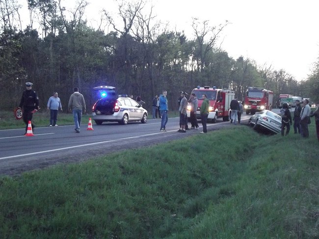 Uderzony podczas wyprzedzania  - zdjęcia