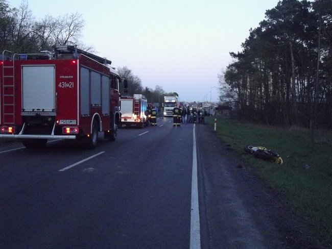 Uderzony podczas wyprzedzania  - zdjęcia