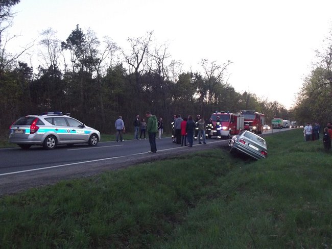 Uderzony podczas wyprzedzania  - zdjęcia