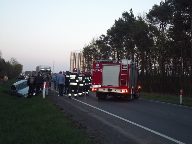 Uderzony podczas wyprzedzania  - zdjęcia