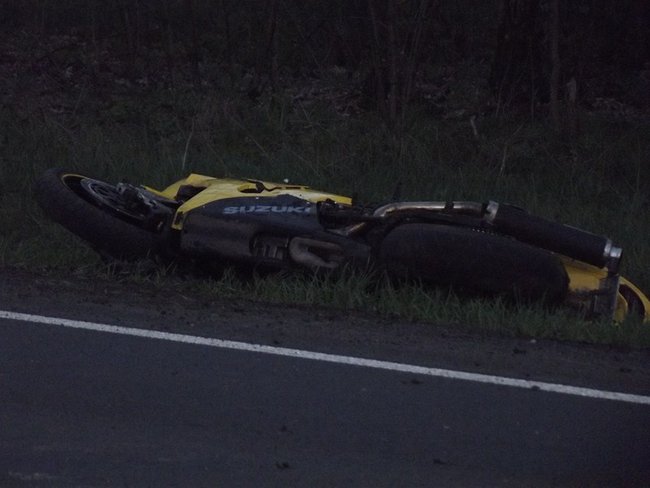 Uderzony podczas wyprzedzania  - zdjęcia