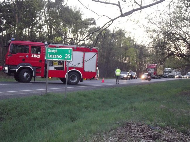 Uderzony podczas wyprzedzania  - zdjęcia
