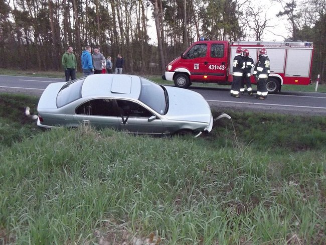 Uderzony podczas wyprzedzania  - zdjęcia