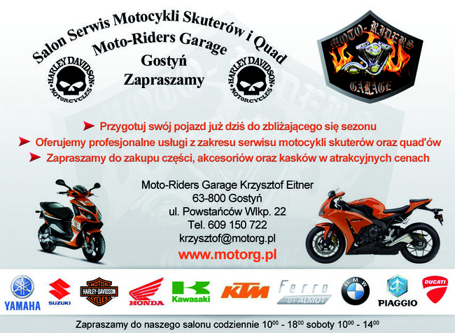 Zadbaj o swój motocykl