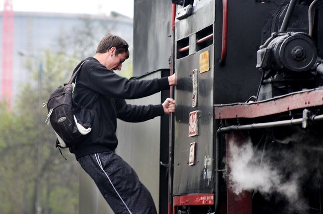 Zadyma na dworcu - zdjęcia