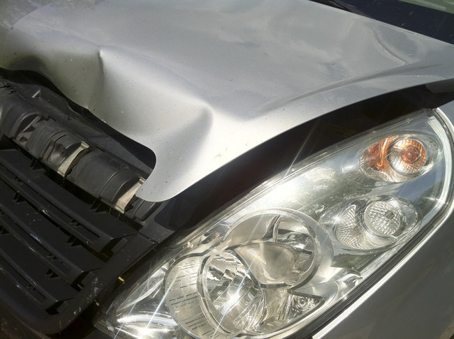 Zderzenie podczas zawracania - zdjęcia