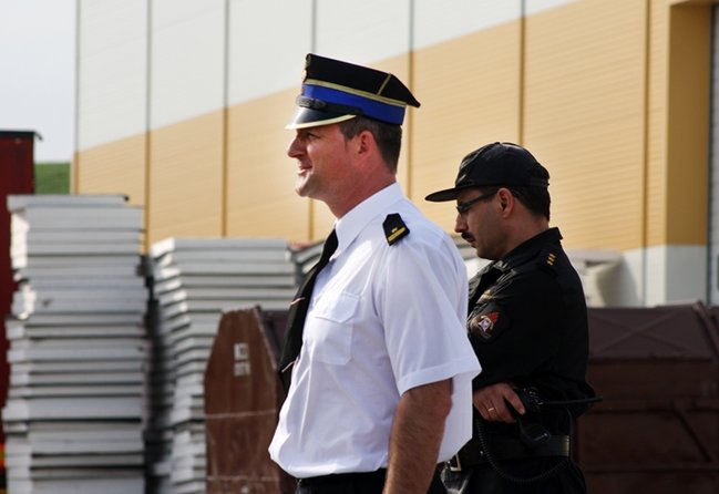 Symulowany pożar w fabryce styropianu - zdjęcia+film