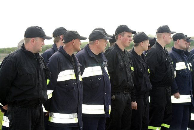 Symulowany pożar w fabryce styropianu - zdjęcia+film
