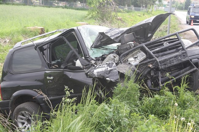 Na czołówkę z tirem - zdjęcia