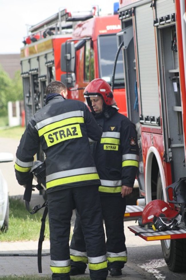 Pożar w Daleszynie - zdjęcia/film