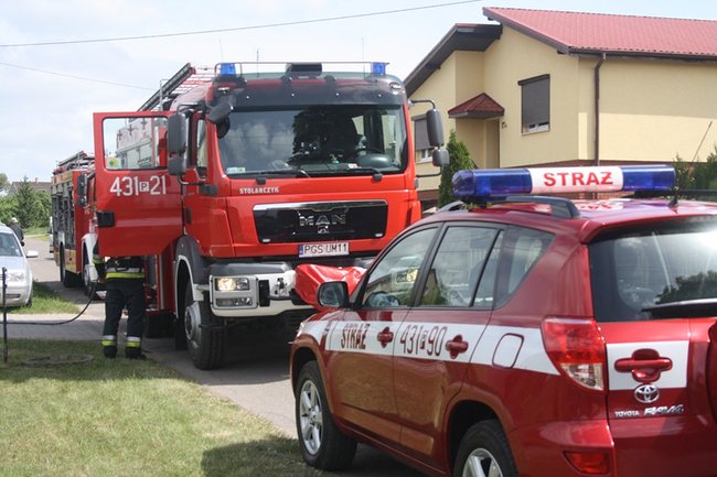 Pożar w Daleszynie - zdjęcia/film