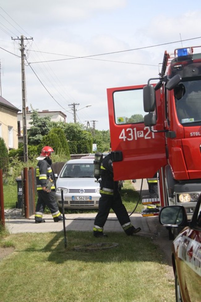 Pożar w Daleszynie - zdjęcia/film