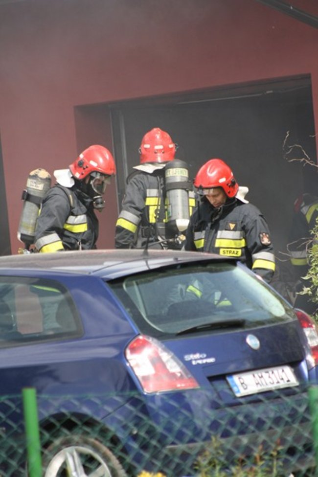 Pożar w Daleszynie - zdjęcia/film