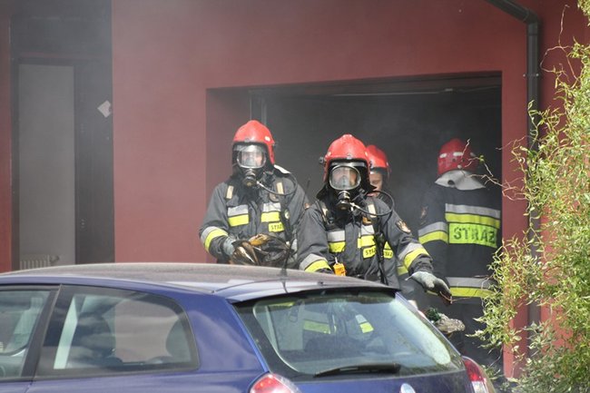 Pożar w Daleszynie - zdjęcia/film