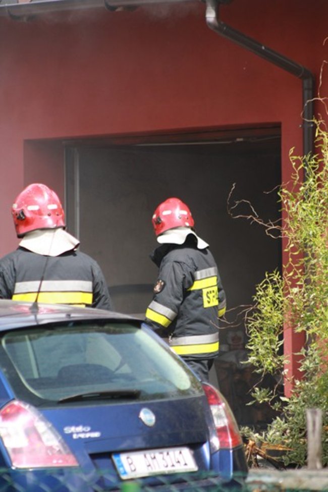 Pożar w Daleszynie - zdjęcia/film