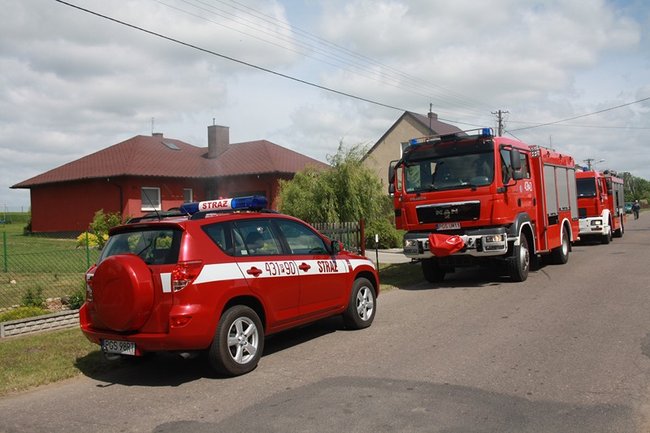 Pożar w Daleszynie - zdjęcia/film