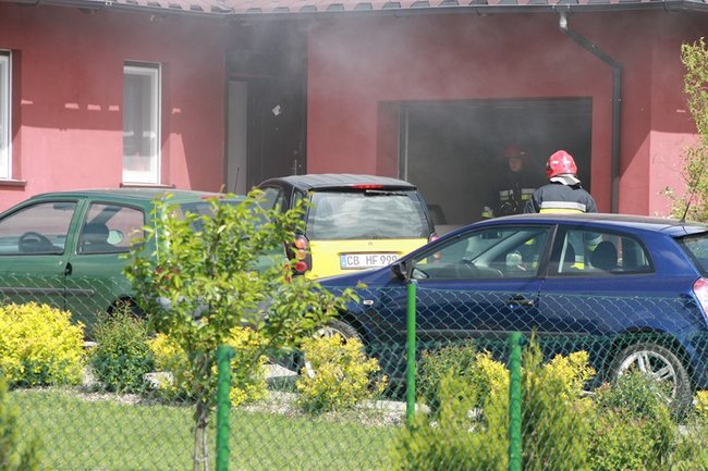 Pożar w Daleszynie - zdjęcia/film