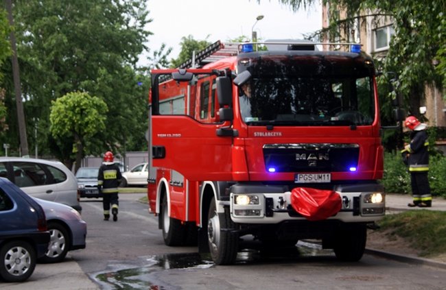 Pożar na osiedlu - zdjęcia
