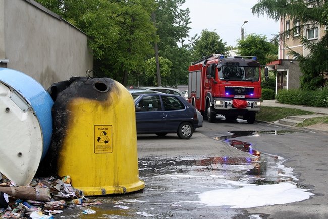 Pożar na osiedlu - zdjęcia