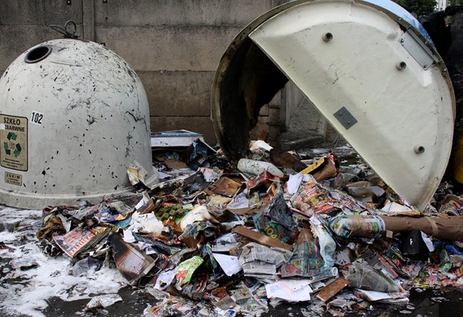 Pożar na osiedlu - zdjęcia