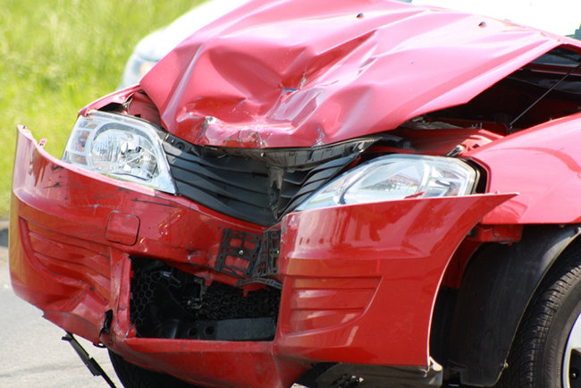 Zderzyły się dwa samochody - zdjęcia