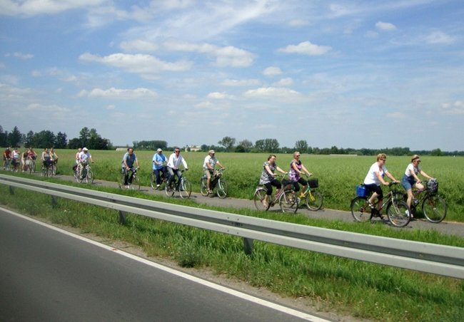 Rowerem nad zalew - zdjęcia