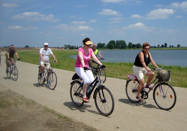Rowerem nad zalew - zdjęcia