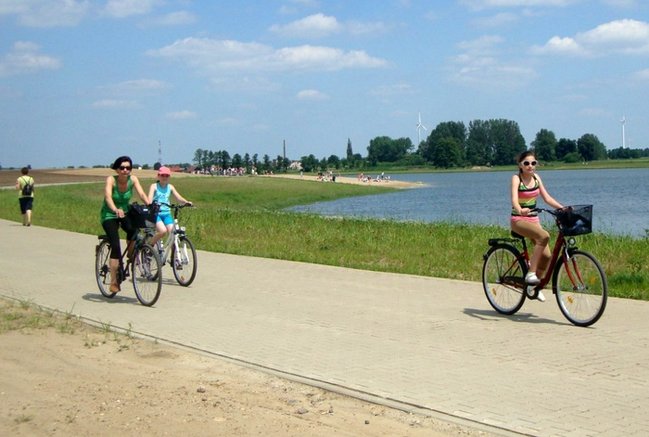 Rowerem nad zalew - zdjęcia