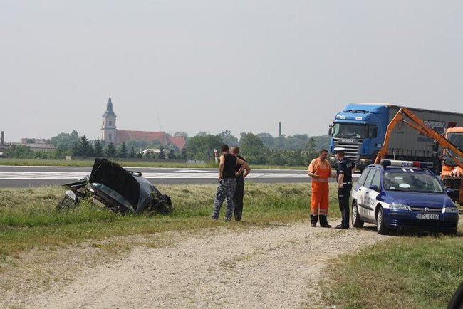 Najechała na kosiarkę - zdjęcia