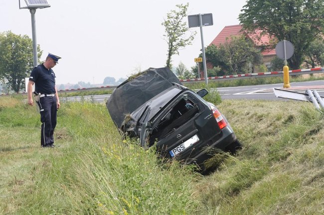 Najechała na kosiarkę - zdjęcia