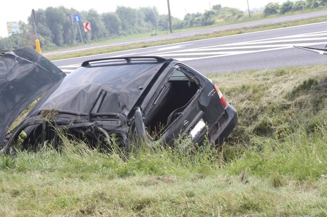 Najechała na kosiarkę - zdjęcia