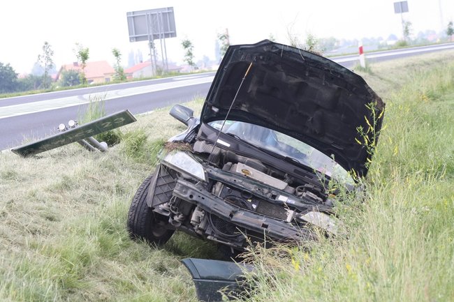 Najechała na kosiarkę - zdjęcia