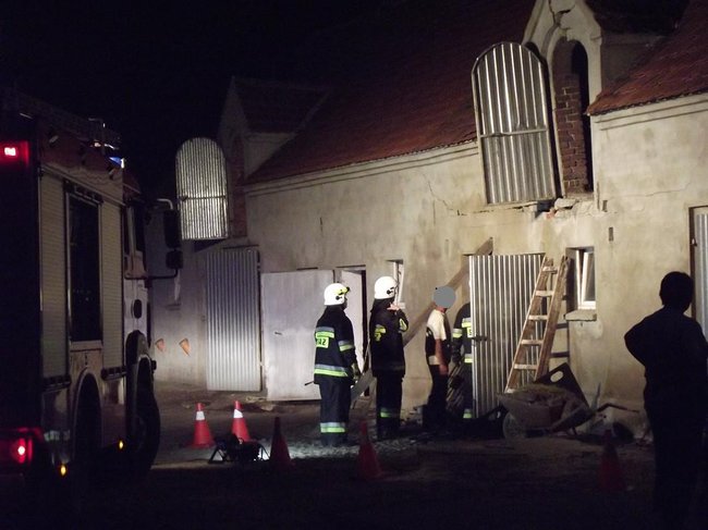 Strop runął na zwierzęta - zdjęcia