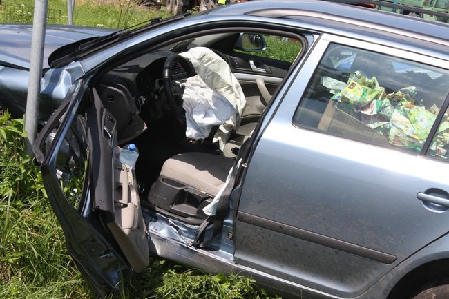 Ciężarna kobieta trafiła do szpitala - zdjęcia