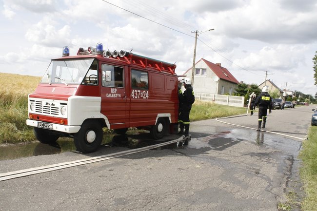  Groźny pożar w Daleszynie - zdjęcia
