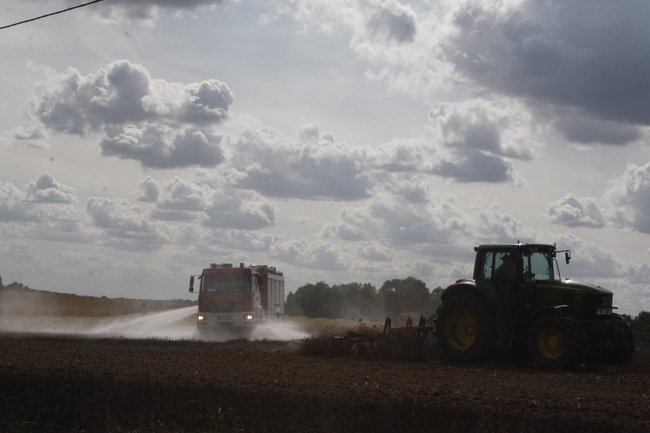  Groźny pożar w Daleszynie - zdjęcia