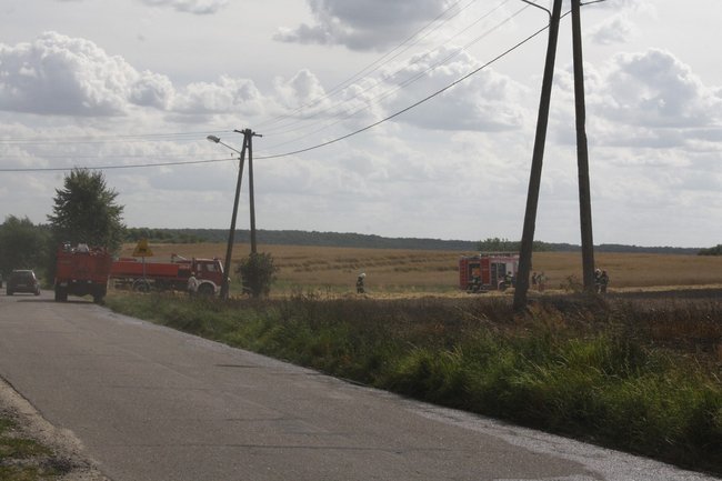  Groźny pożar w Daleszynie - zdjęcia