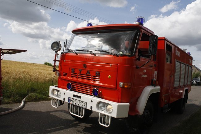  Groźny pożar w Daleszynie - zdjęcia