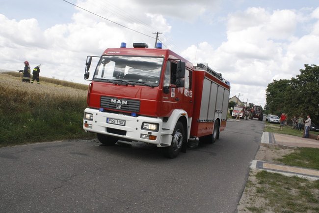  Groźny pożar w Daleszynie - zdjęcia