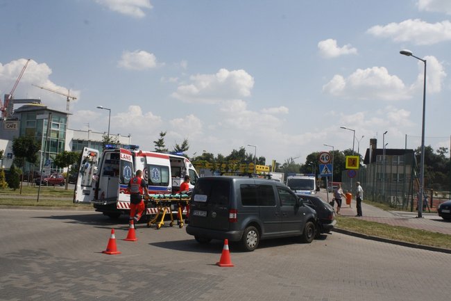 Kolizja w centrum Gostynia - zdjęcia