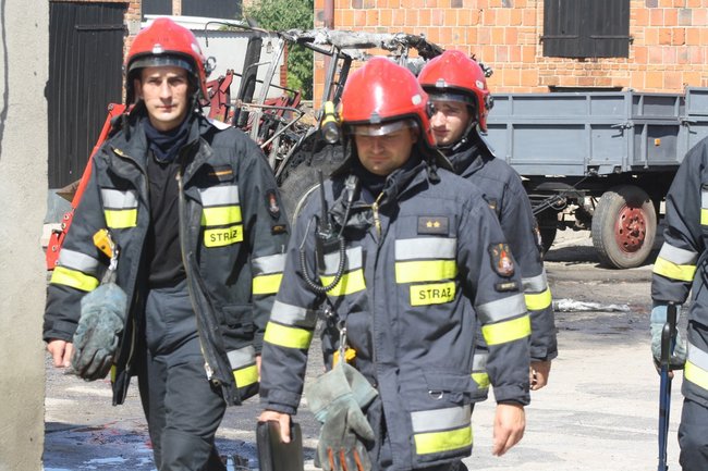 Groźny pożar w Starej Krobi - zdjęcia