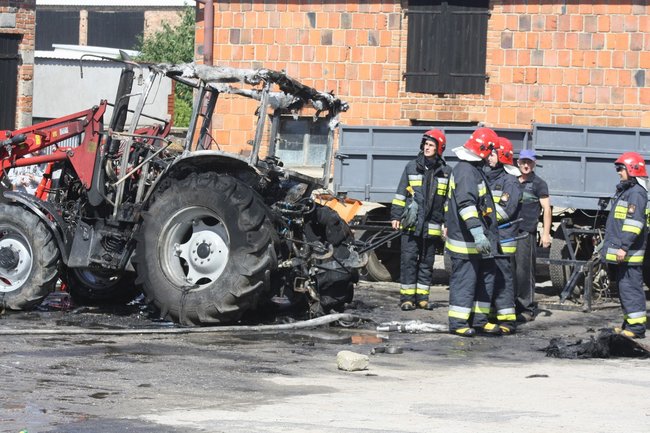Groźny pożar w Starej Krobi - zdjęcia