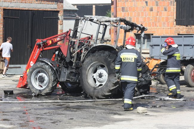 Groźny pożar w Starej Krobi - zdjęcia
