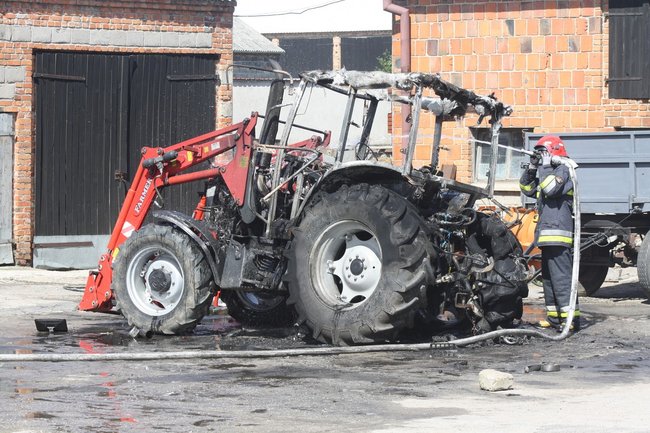 Groźny pożar w Starej Krobi - zdjęcia