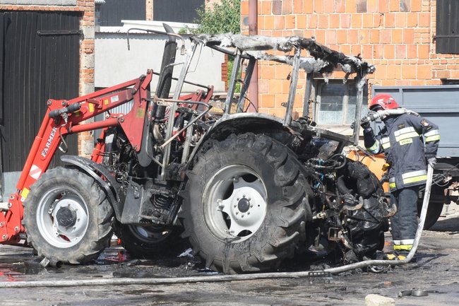 Groźny pożar w Starej Krobi - zdjęcia