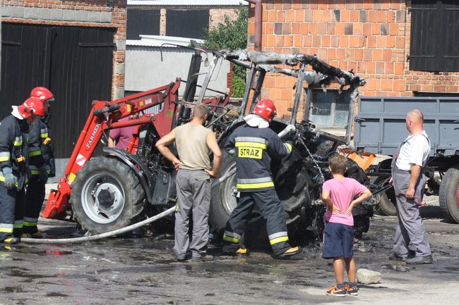 Groźny pożar w Starej Krobi - zdjęcia